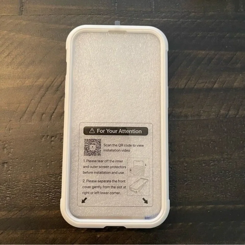 Miracase iPhone 13 White Protective Case Glass + 360 Series New in Box!